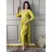 Picture of Gorgeous Chiffon Olive Readymade Salwar Kameez