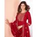 Picture of Fascinating Chiffon Maroon Readymade Salwar Kameez