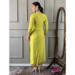 Picture of Statuesque Chiffon Golden Rod Readymade Salwar Kameez