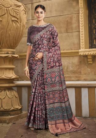 Picture of Taking Silk Dim Gray Saree