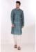 Picture of Statuesque Silk Cadet Blue Kurtas