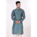 Picture of Statuesque Silk Cadet Blue Kurtas