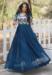 Picture of Enticing Georgette Midnight Blue Readymade Gown