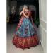 Picture of Elegant Silk Dark Slate Blue Lehenga Choli