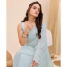 Picture of Statuesque Georgette Light Steel Blue Saree