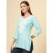 Picture of Comely Rayon Light Steel Blue Kurtis & Tunic