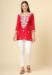 Picture of Charming Rayon Crimson Kurtis & Tunic