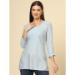 Picture of Ravishing Rayon Silver Kurtis & Tunic