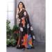 Picture of Fascinating Georgette Black Saree