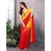 Picture of Graceful Georgette Orange Saree