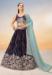 Picture of Georgette & Satin Dark Slate Grey Lehenga Choli