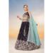 Picture of Georgette & Satin Dark Slate Grey Lehenga Choli