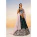 Picture of Ideal Georgette & Satin Sea Green Lehenga Choli