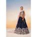 Picture of Georgette & Satin Midnight Blue Lehenga Choli