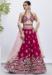 Picture of Sublime Georgette & Satin Dark Red Lehenga Choli