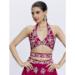 Picture of Sublime Georgette & Satin Dark Red Lehenga Choli