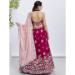 Picture of Sublime Georgette & Satin Dark Red Lehenga Choli