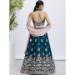 Picture of Gorgeous Georgette & Satin Teal Lehenga Choli