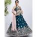 Picture of Gorgeous Georgette & Satin Teal Lehenga Choli