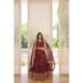 Picture of Stunning Chiffon Dark Olive Green Lehenga Choli