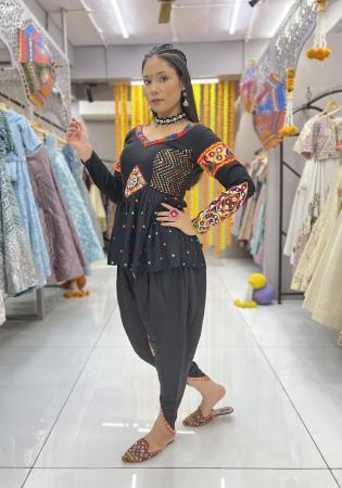 Picture of Lovely Rayon Dark Slate Grey Kurtis & Tunic