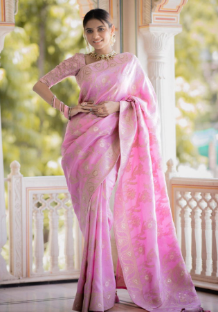 Picture of Nice Silk Rosy Brown Saree