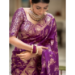 Picture of Radiant Silk Plum Saree