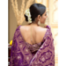 Picture of Radiant Silk Plum Saree