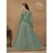 Picture of Delightful Net Cadet Blue Anarkali Salwar Kameez