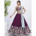 Picture of Splendid Net Brown Lehenga Choli