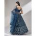 Picture of Stunning Chiffon & Net Navy Blue Lehenga Choli