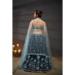 Picture of Radiant Chiffon & Net Midnight Blue Lehenga Choli