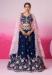 Picture of Georgette & Satin & Silk Midnight Blue Lehenga Choli