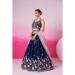 Picture of Georgette & Satin & Silk Midnight Blue Lehenga Choli