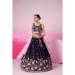 Picture of Georgette & Satin & Silk Purple Lehenga Choli