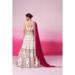 Picture of Georgette & Satin & Silk White Smoke Lehenga Choli