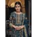 Picture of Superb Silk Teal Straight Cut Salwar Kameez