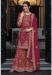 Picture of Excellent Silk Rosy Brown Straight Cut Salwar Kameez