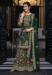 Picture of Elegant Silk Dark Green Straight Cut Salwar Kameez