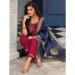 Picture of Silk & Organza Fire Brick Readymade Salwar Kameez