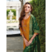 Picture of Silk & Organza Dark Golden Rod Readymade Salwar Kameez