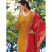 Picture of Silk & Organza Dark Golden Rod Readymade Salwar Kameez