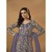 Picture of Classy Net Slate Grey Anarkali Salwar Kameez