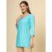 Picture of Enticing Rayon Sky Blue Kurtis & Tunic