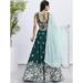 Picture of Appealing Georgette Teal Lehenga Choli