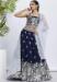 Picture of Excellent Georgette Midnight Blue Lehenga Choli