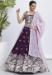 Picture of Comely Georgette Dark Magenta Lehenga Choli