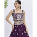 Picture of Comely Georgette Dark Magenta Lehenga Choli