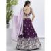 Picture of Comely Georgette Dark Magenta Lehenga Choli