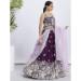 Picture of Comely Georgette Dark Magenta Lehenga Choli